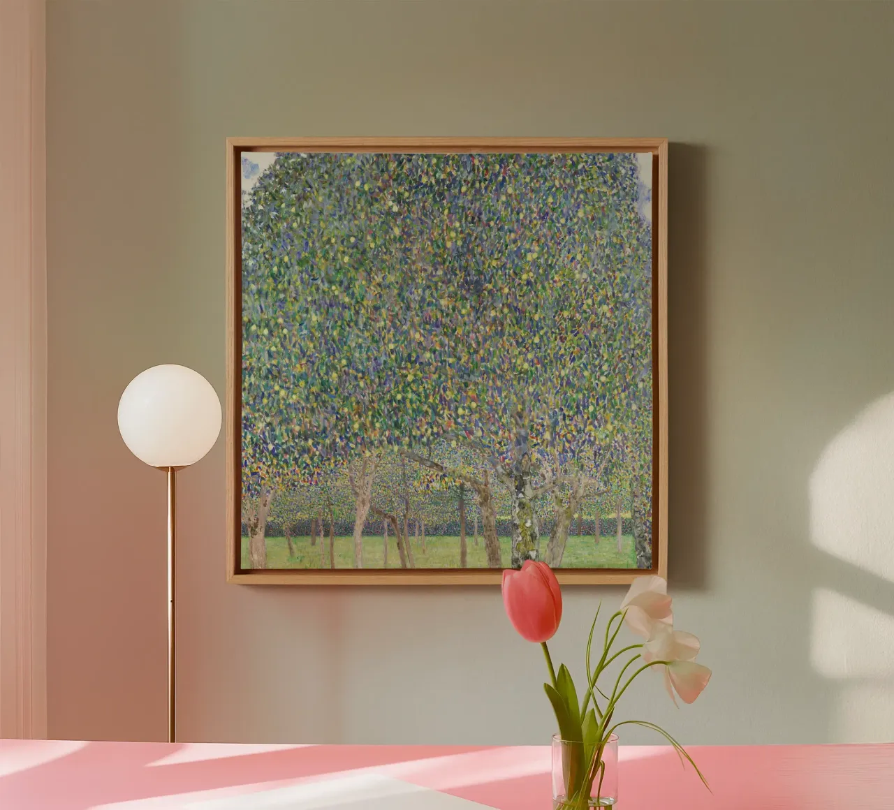 Gustav Klimt - Pear Tree (1903) canvas with Floater frame by Art History