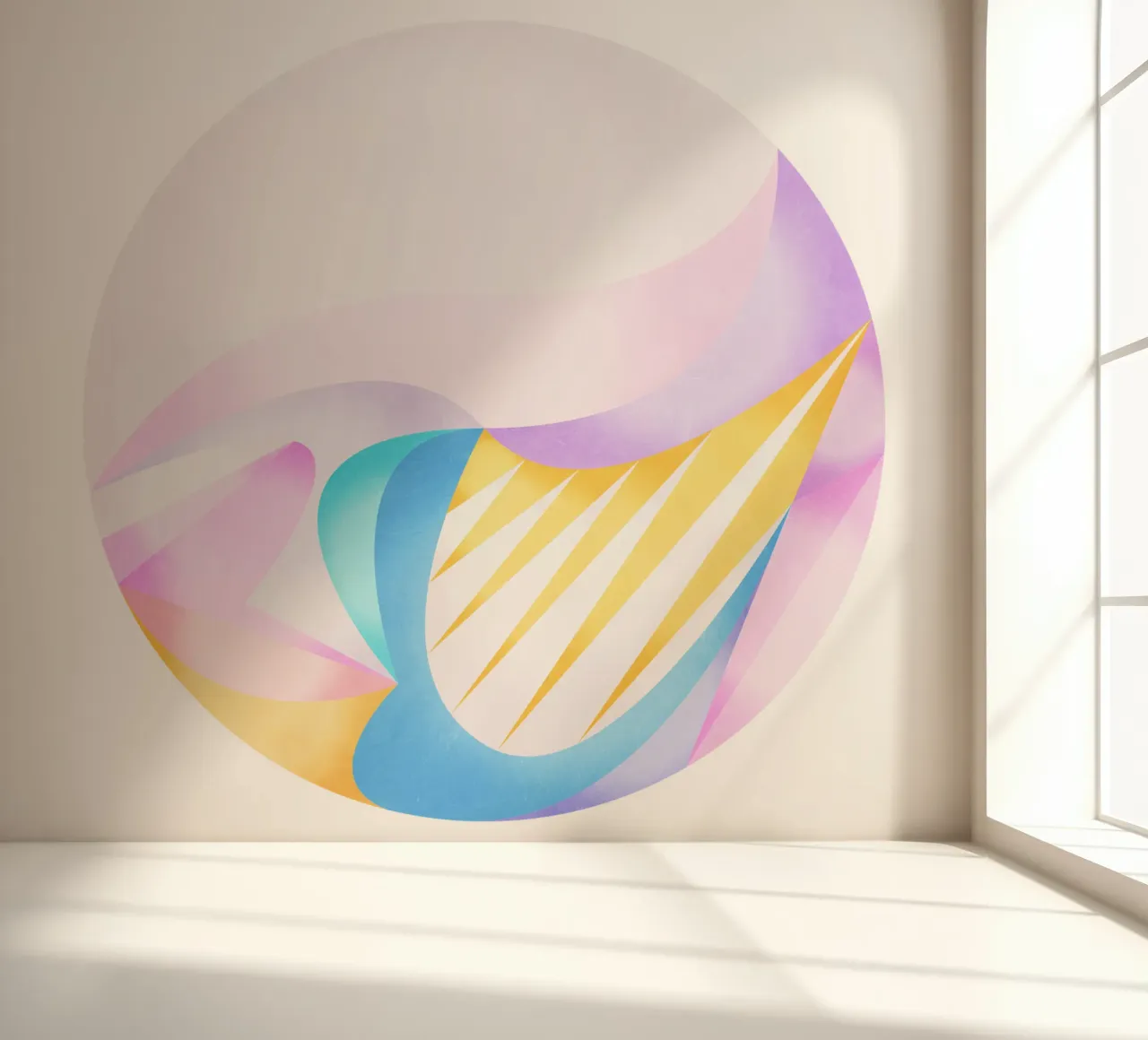 Zacht licht fotobehang van Abstract 888