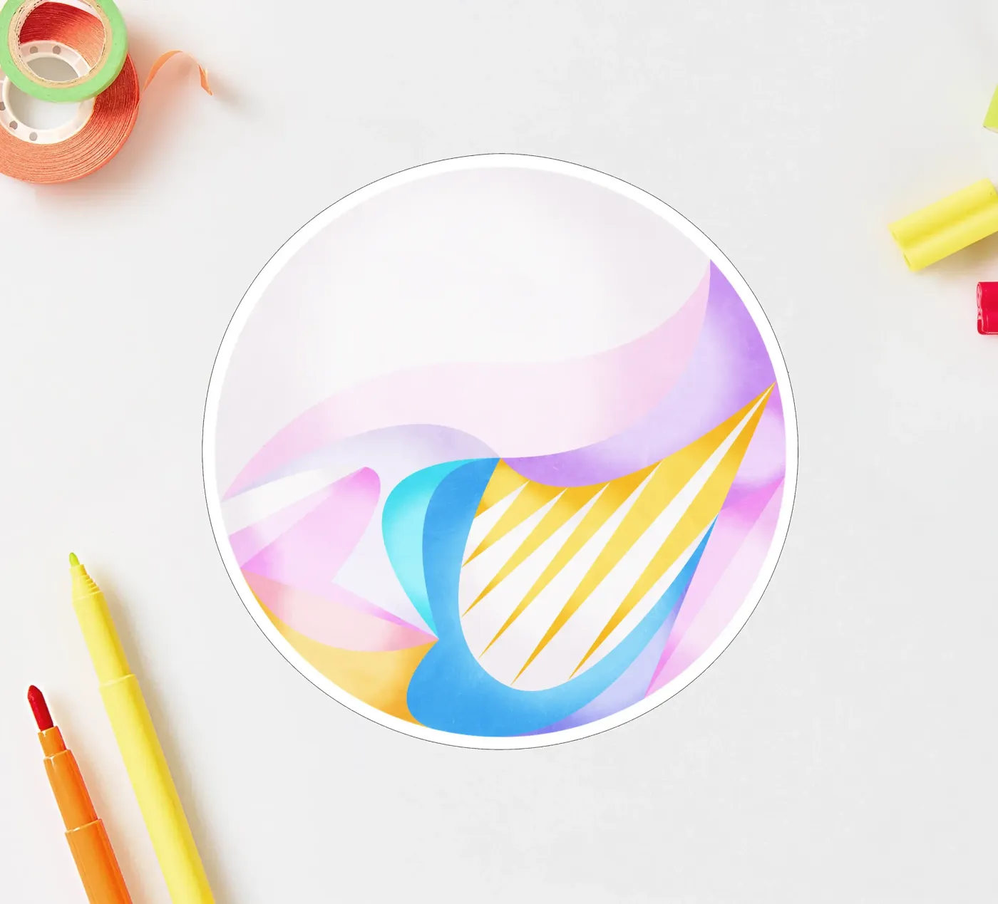 Luce soffusa adesivo da Abstract Joy