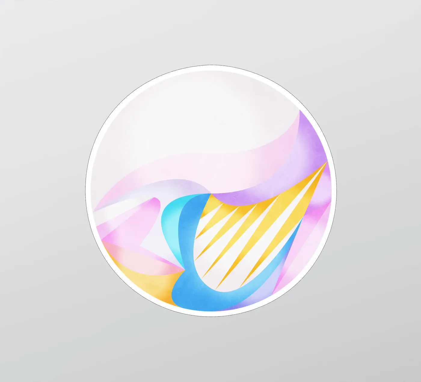 Luce soffusa adesivo da Abstract Joy