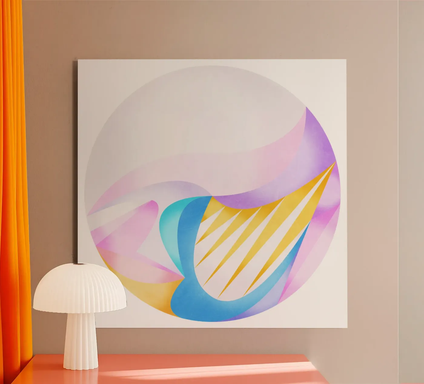 Luce soffusa alluminio dibond da Abstract Joy