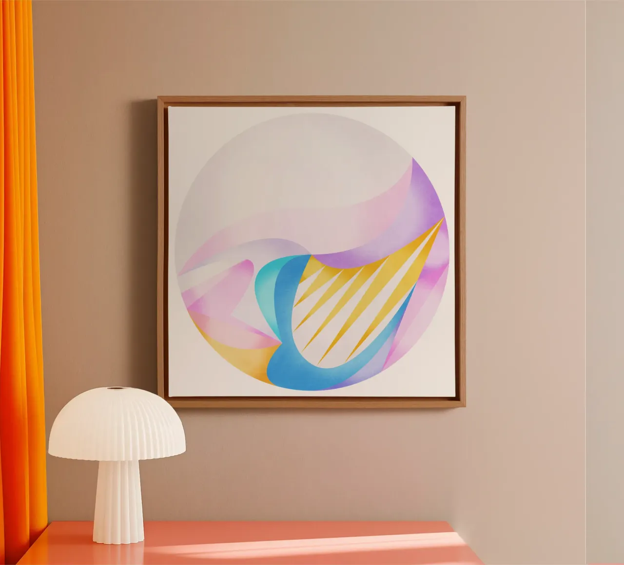 Luce soffusa tela con Cornice a cassetta da lovely lines