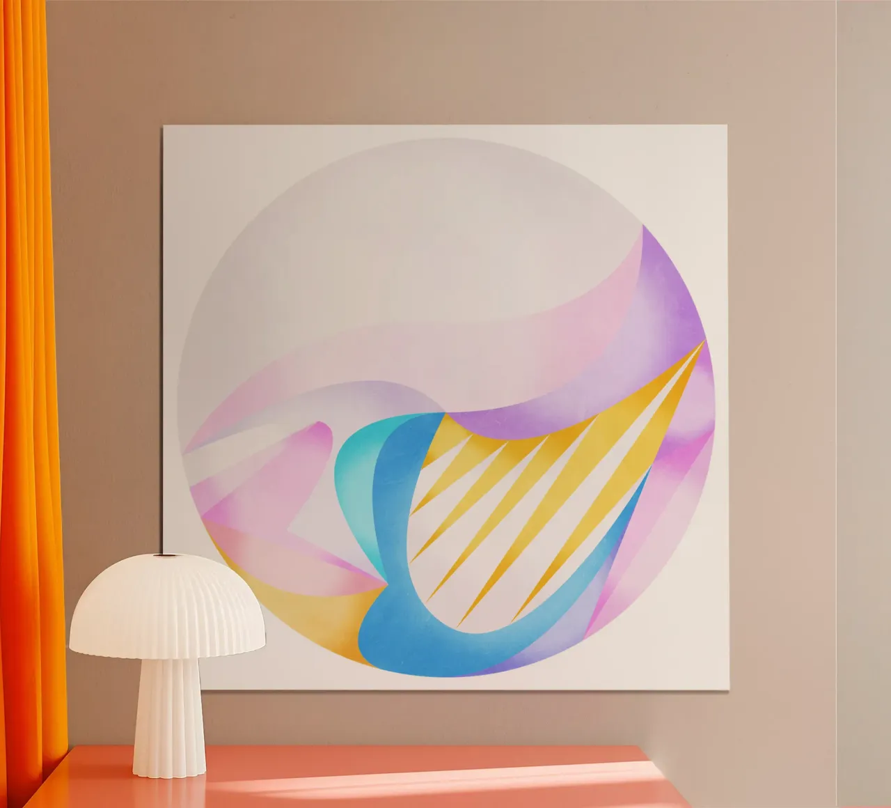 Luce soffusa poster con telaio in plastica da lovely lines
