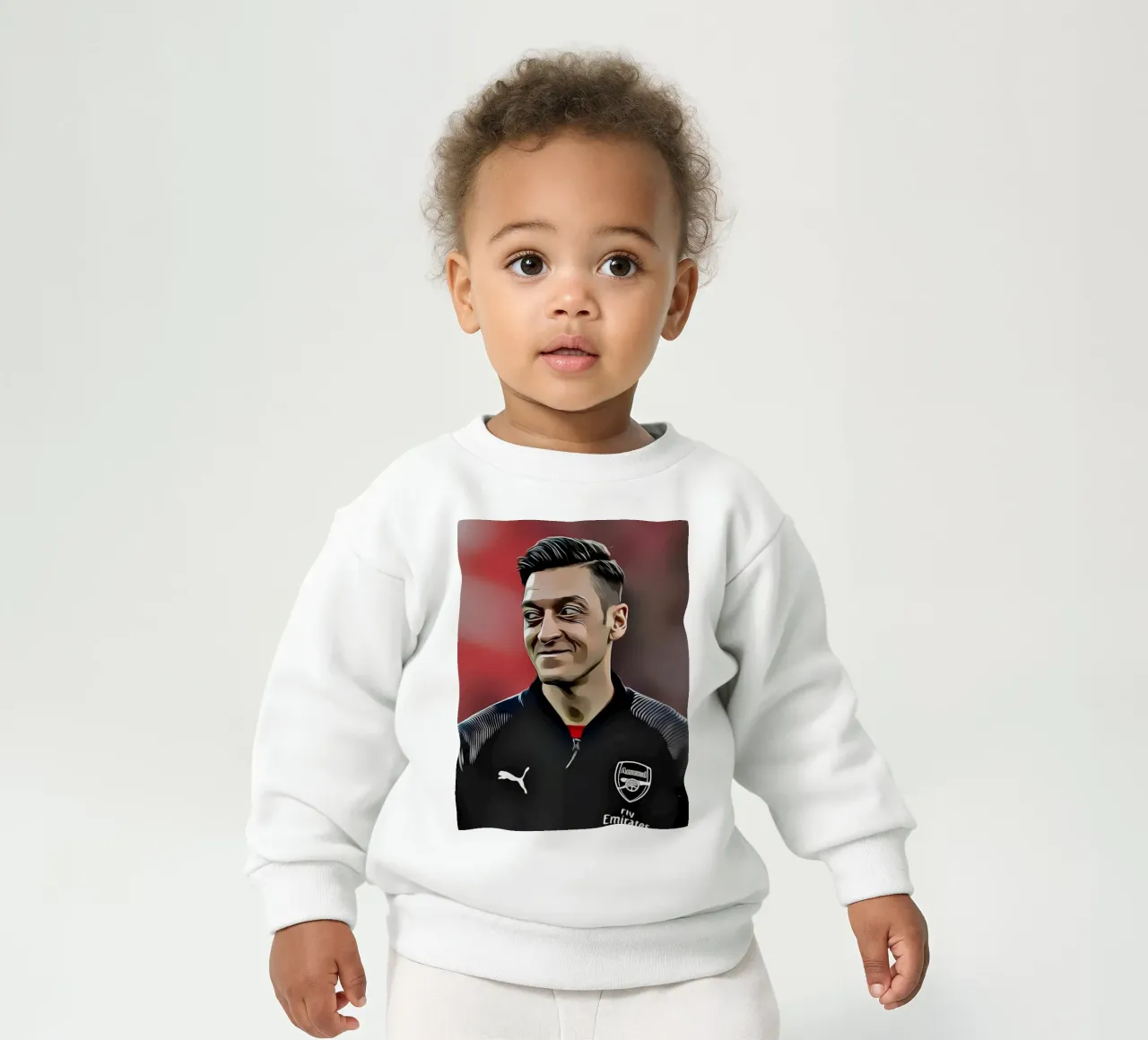 Mesut Özil - Giocatore di calcio dell'Arsenal in giacca nera felpa neonato da dark eagle