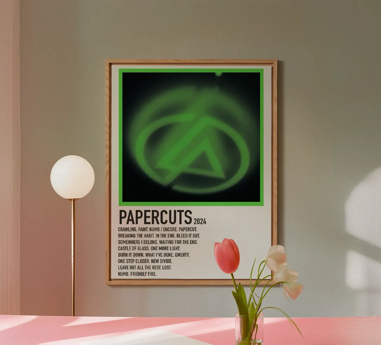 Linkin Park Papercuts alluminio dibond da Roronoa7