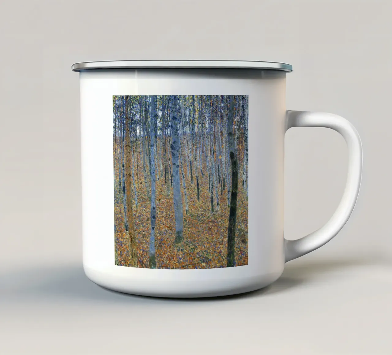 Gustav Klimt - Faggeto I (1902) tazza in smalto da Jolie Prints