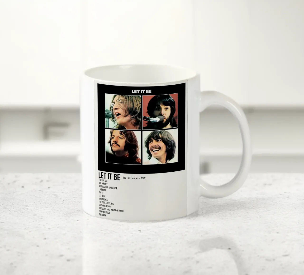 The Beatles Let It Be tazza in ceramica da Roronoa7