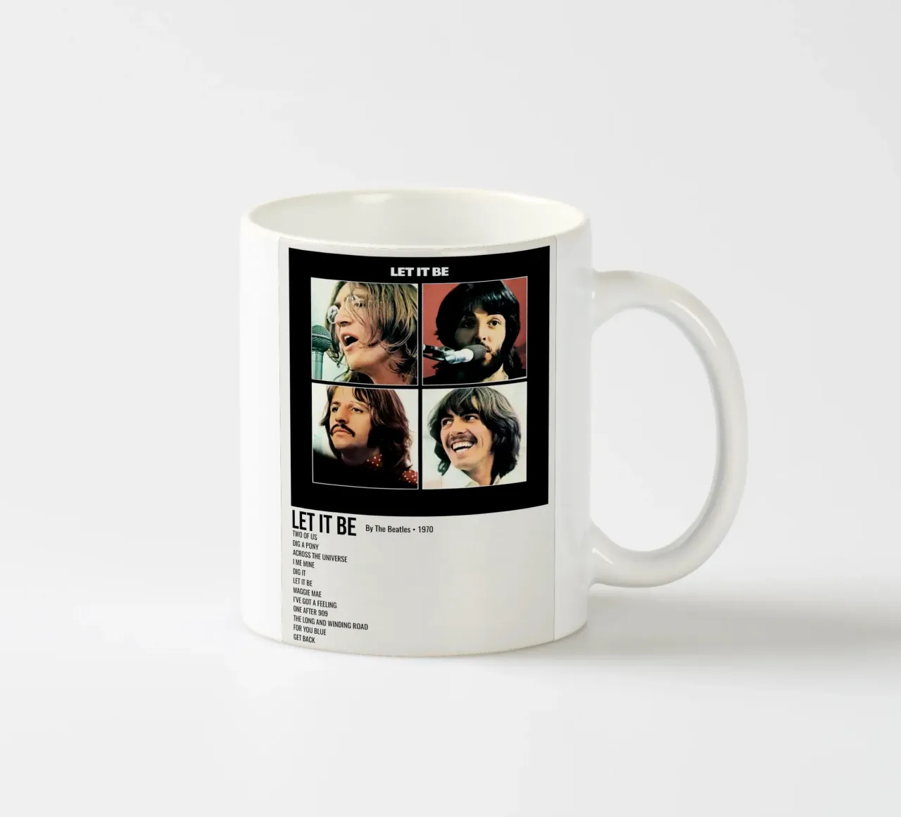 The Beatles Let It Be tazza in ceramica da Roronoa7
