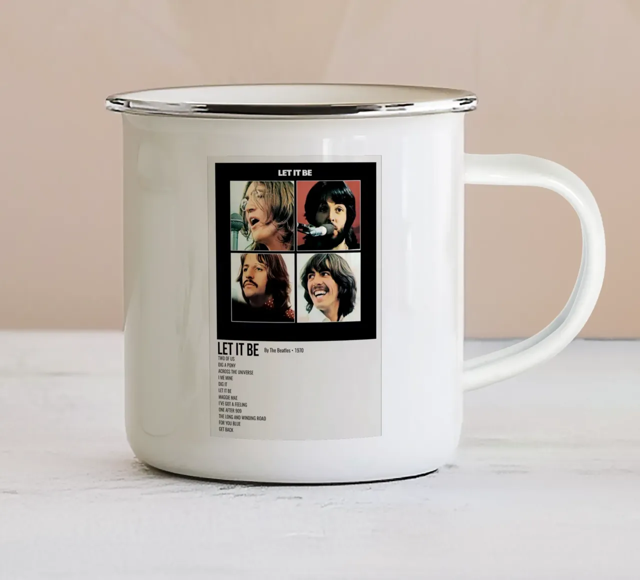 The Beatles Let It Be tazza in smalto da Roronoa7