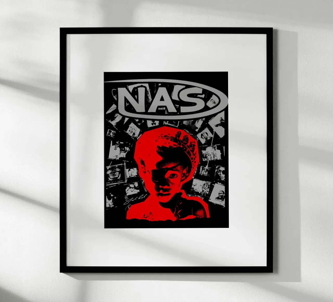 silhouette Nasty Nas poster da igoshdesigns