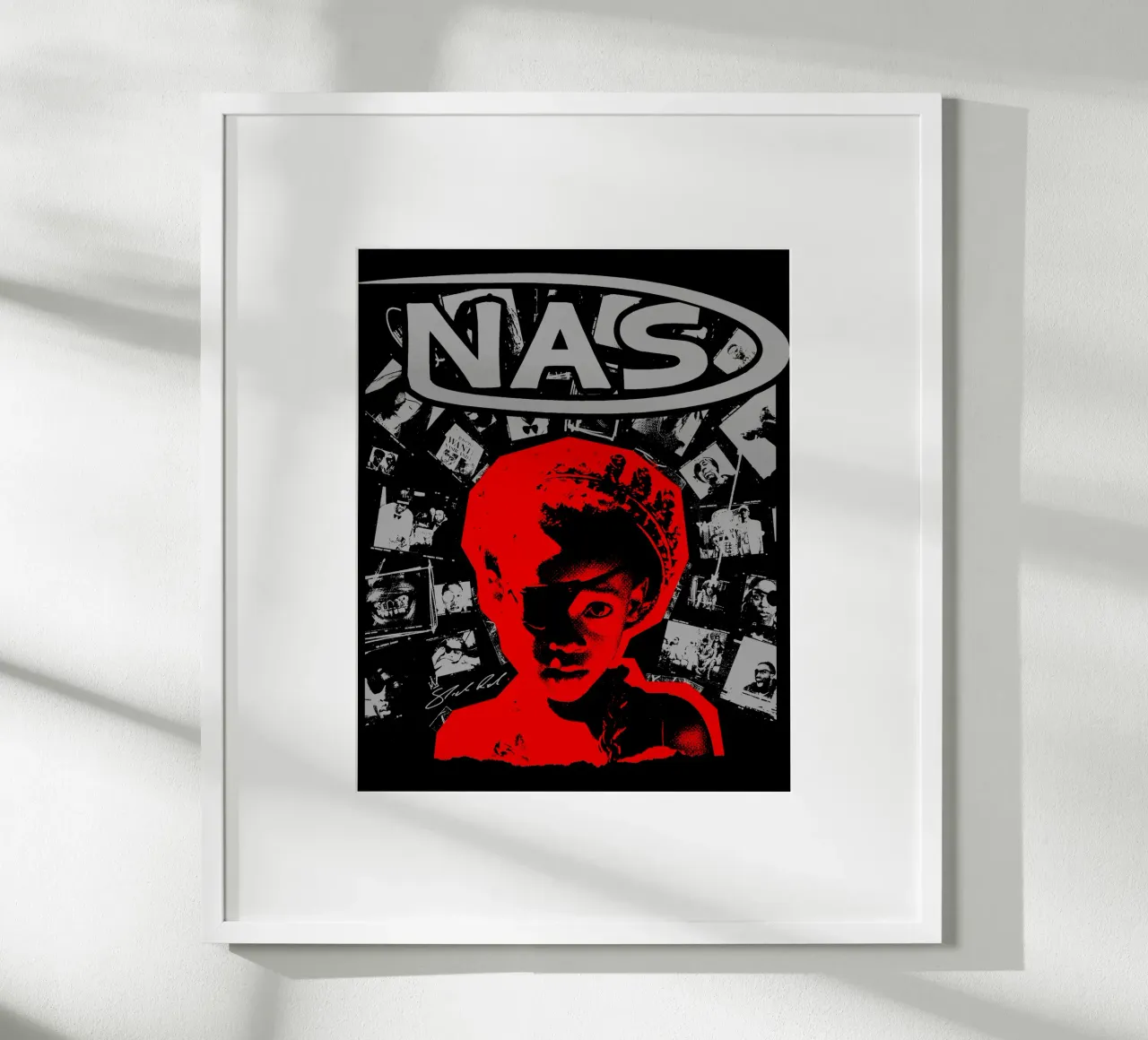 silhouette Nasty Nas poster da igoshdesigns