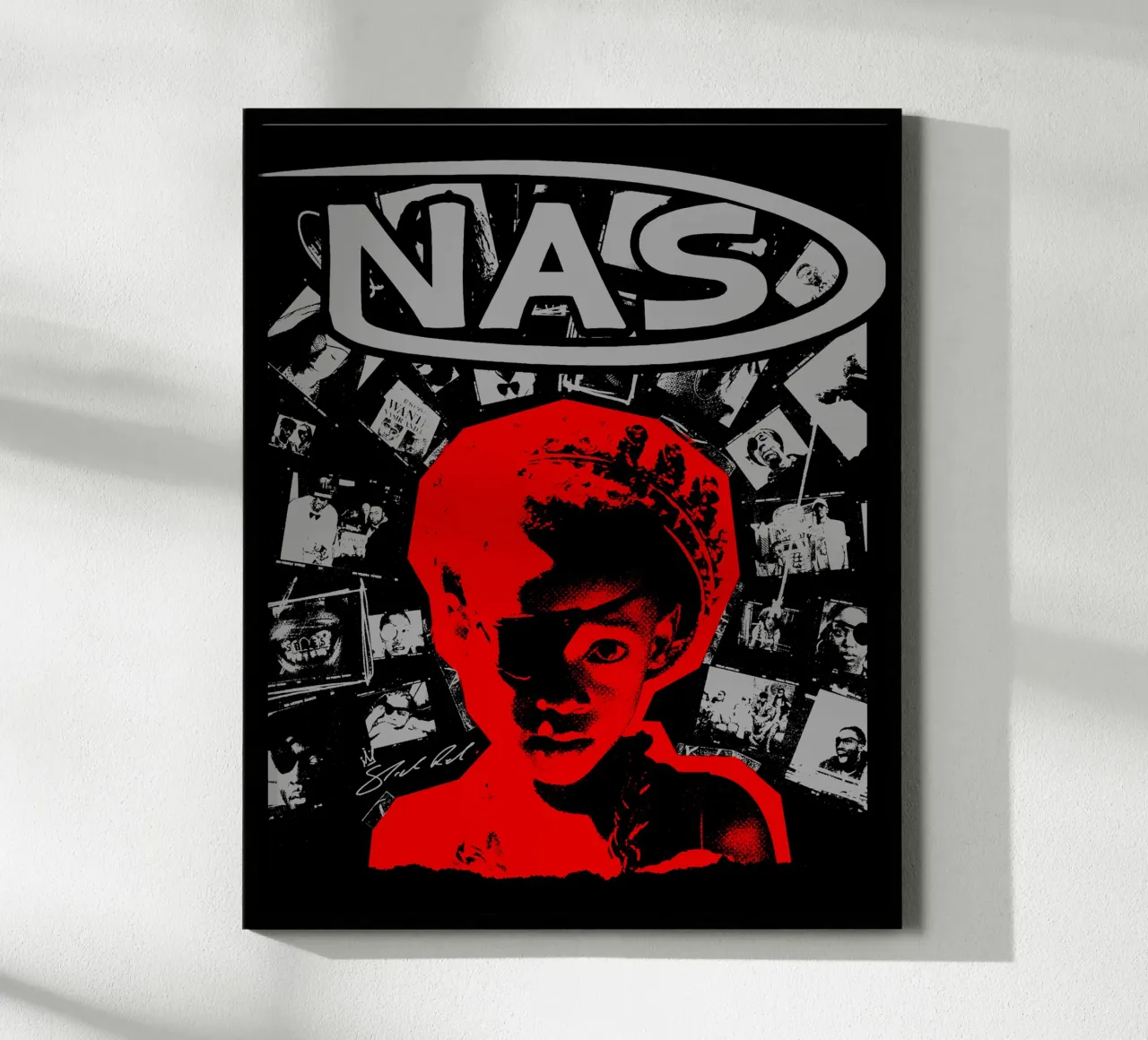 silhouette Nasty Nas poster da igoshdesigns