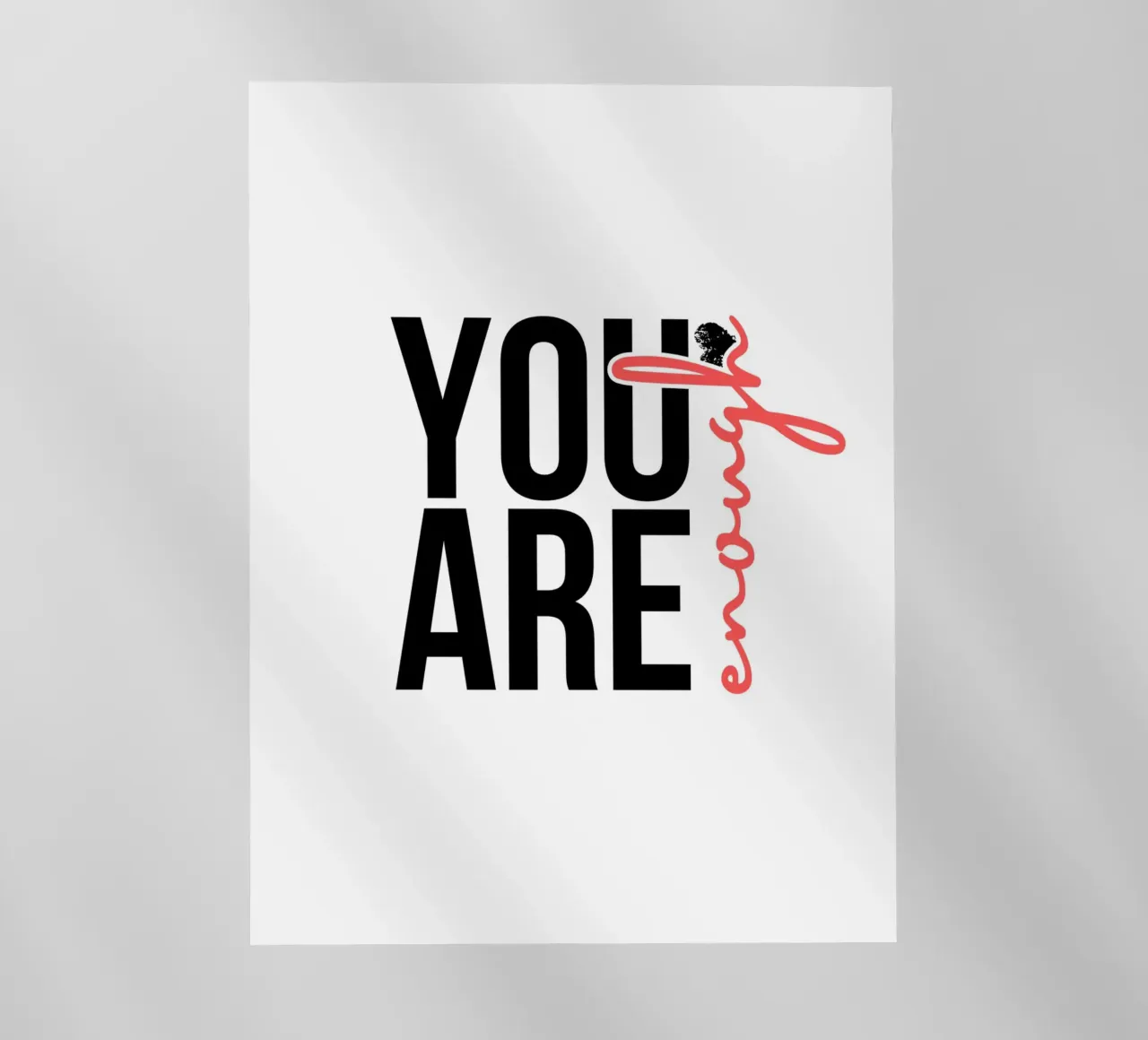 You are enough pellicola backlit da PinkCandyWalls