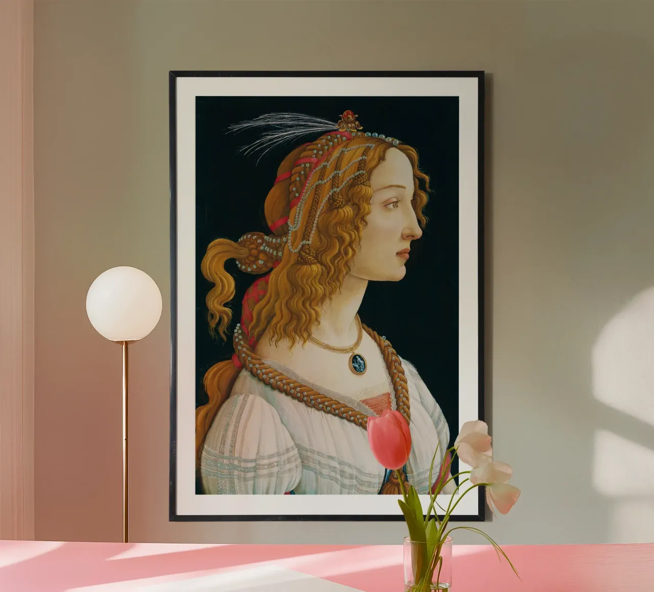 Sandro Botticelli – Idealized Portrait of a Lady poster by Venus Art