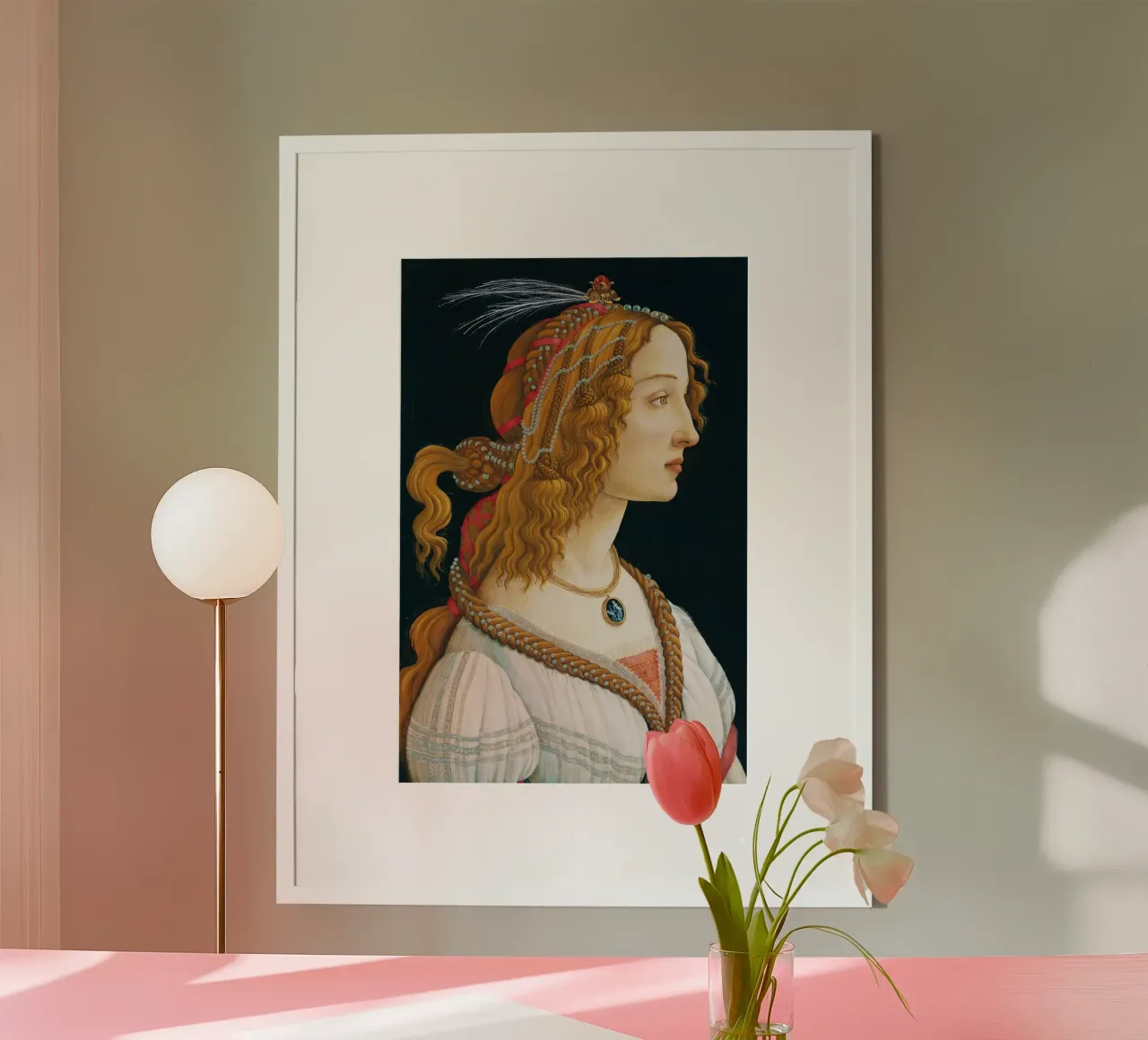 Sandro Botticelli – Idealized Portrait of a Lady poster by Venus Art