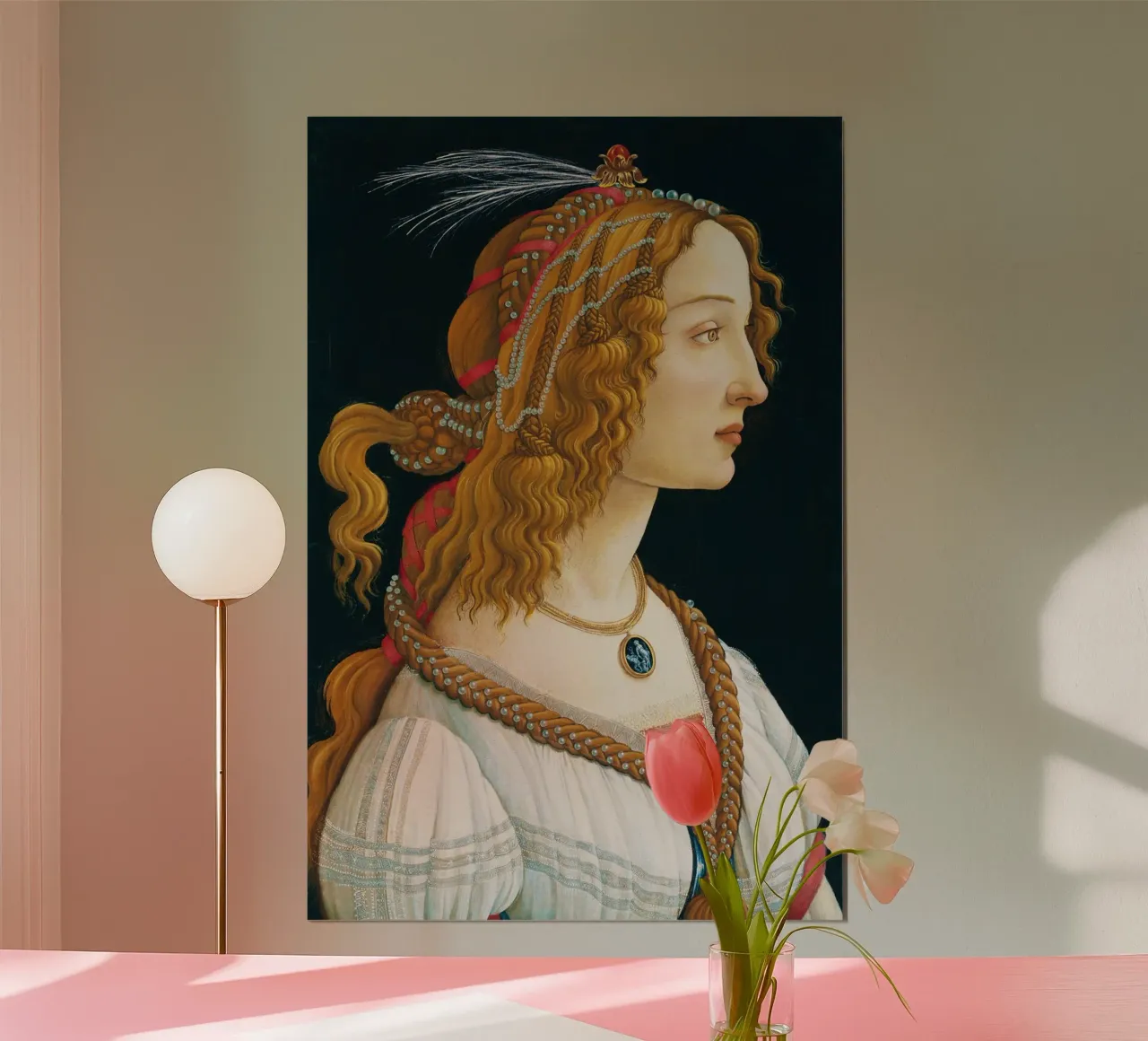 Sandro Botticelli – Idealized Portrait of a Lady poster by Venus Art