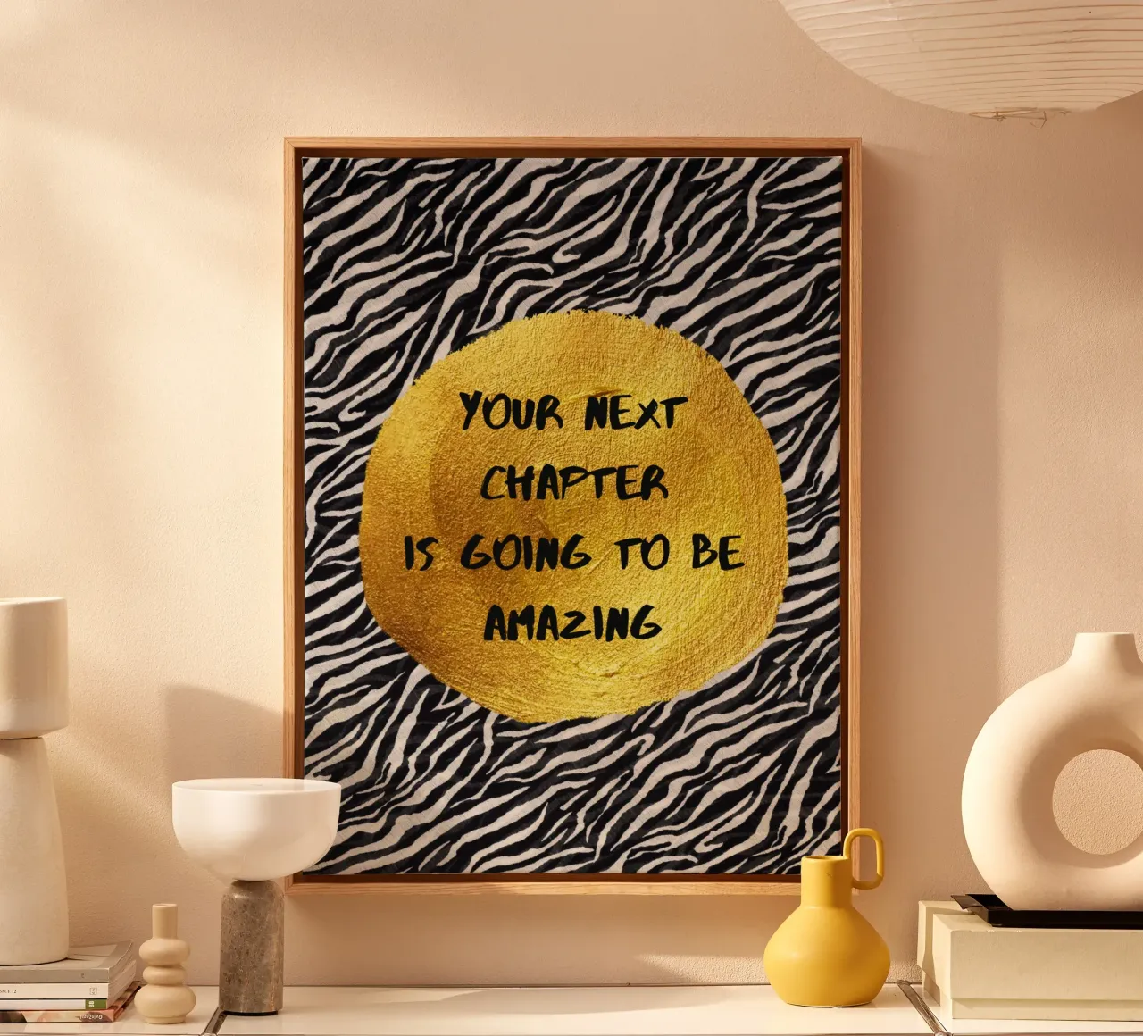 Your next chapter is going to be amazing tela con Cornice a cassetta da PinkCandyWalls