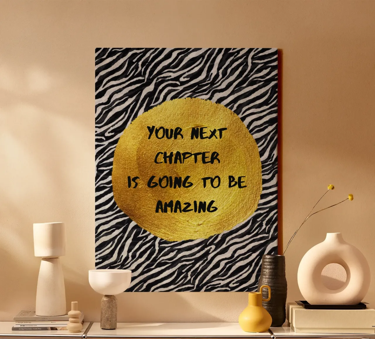 Your next chapter is going to be amazing tela con Cornice a cassetta da PinkCandyWalls