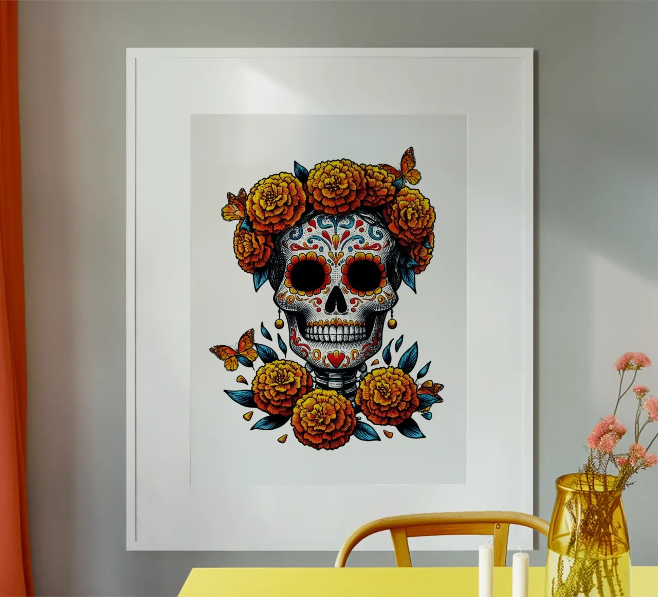 Dia de Muertos con farfalle poster da ArtDesign by KBK