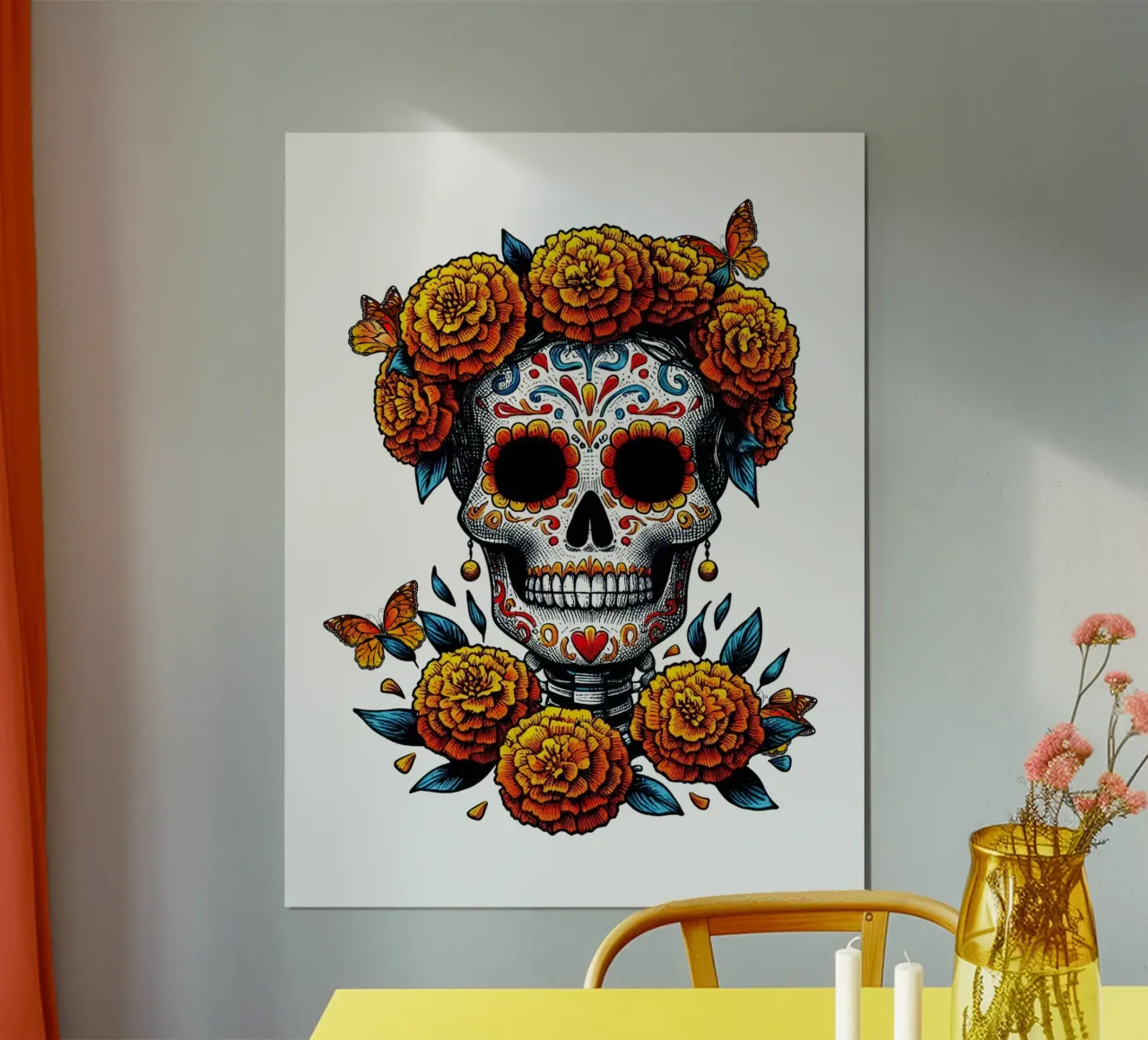 Dia de Muertos con farfalle poster da ArtDesign by KBK