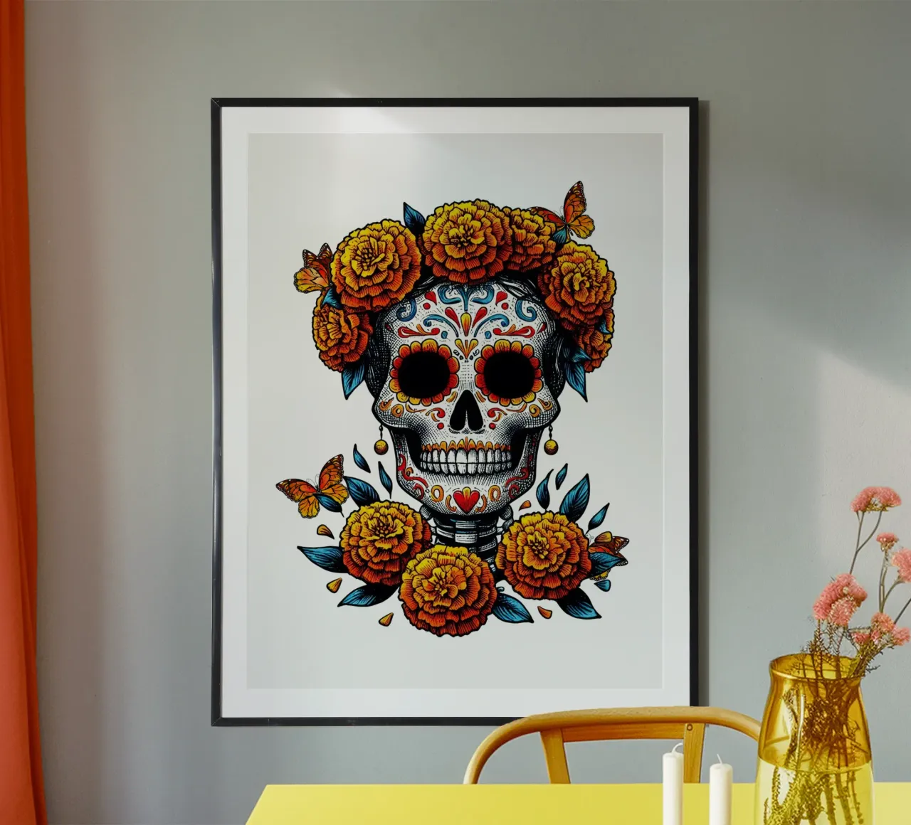 Dia de Muertos con farfalle poster da ArtDesign by KBK
