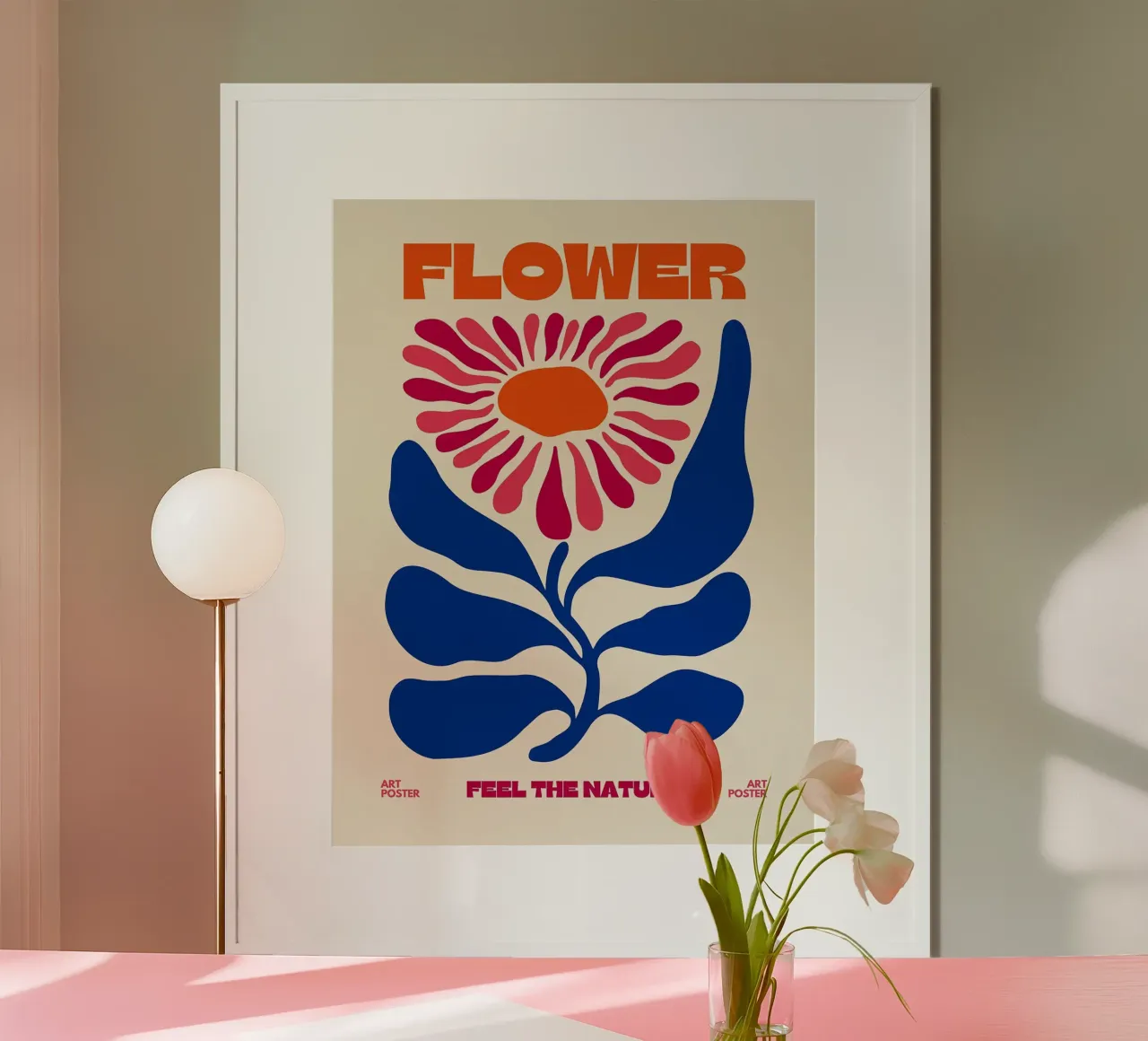 Poster artistico con fiori astratti poster da Leon B Feierabend