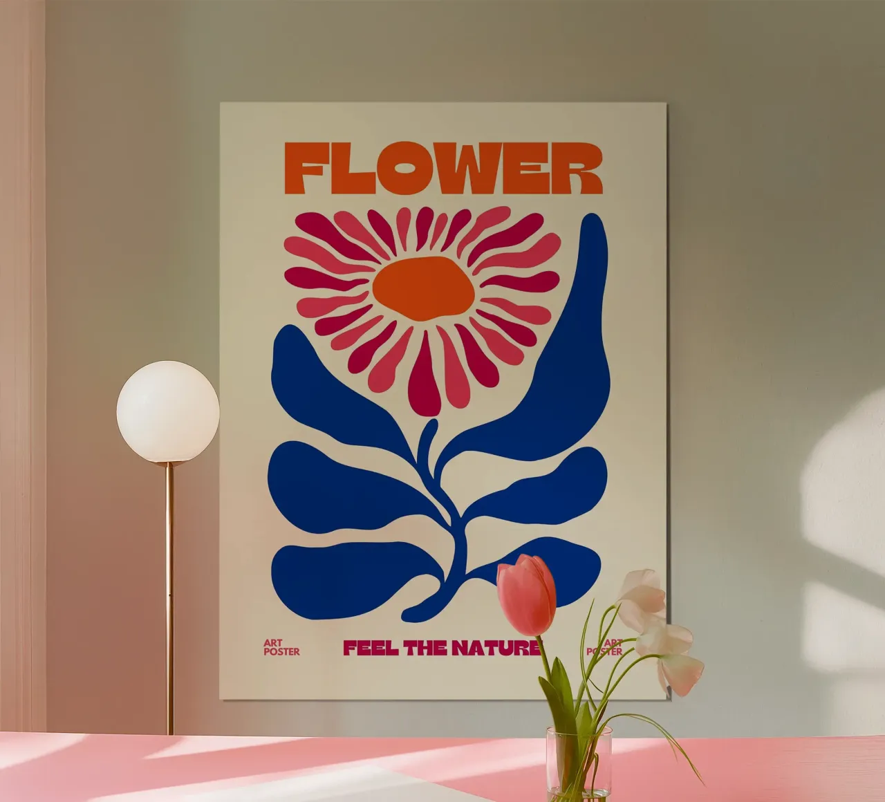 Poster artistico con fiori astratti poster da Leon B Feierabend
