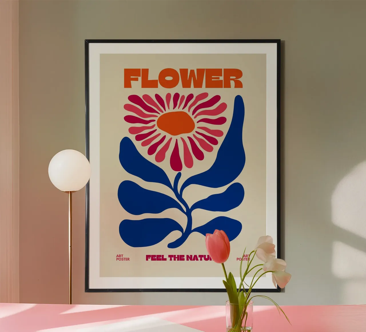 Poster artistico con fiori astratti poster da Leon B Feierabend