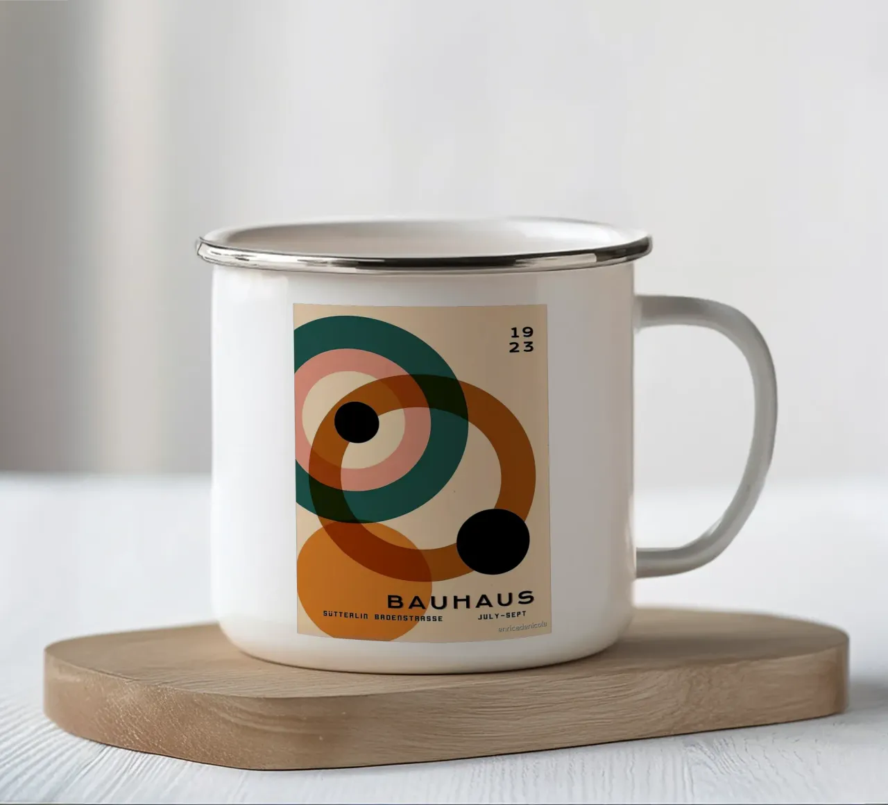 Bauhaus 1923 tazza in smalto da Brooke