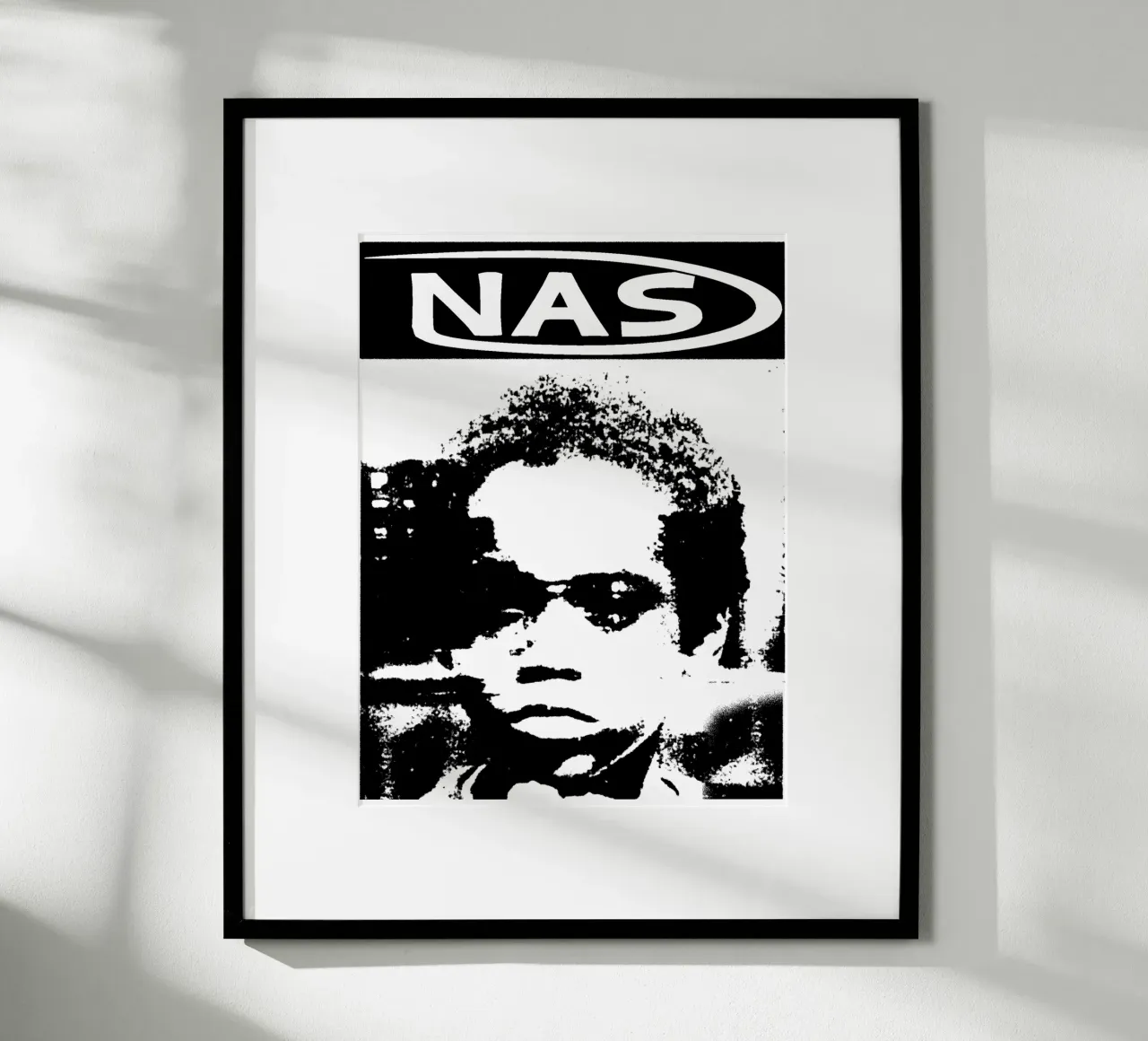Silhouette Nasty Nas Pop poster da igoshdesigns