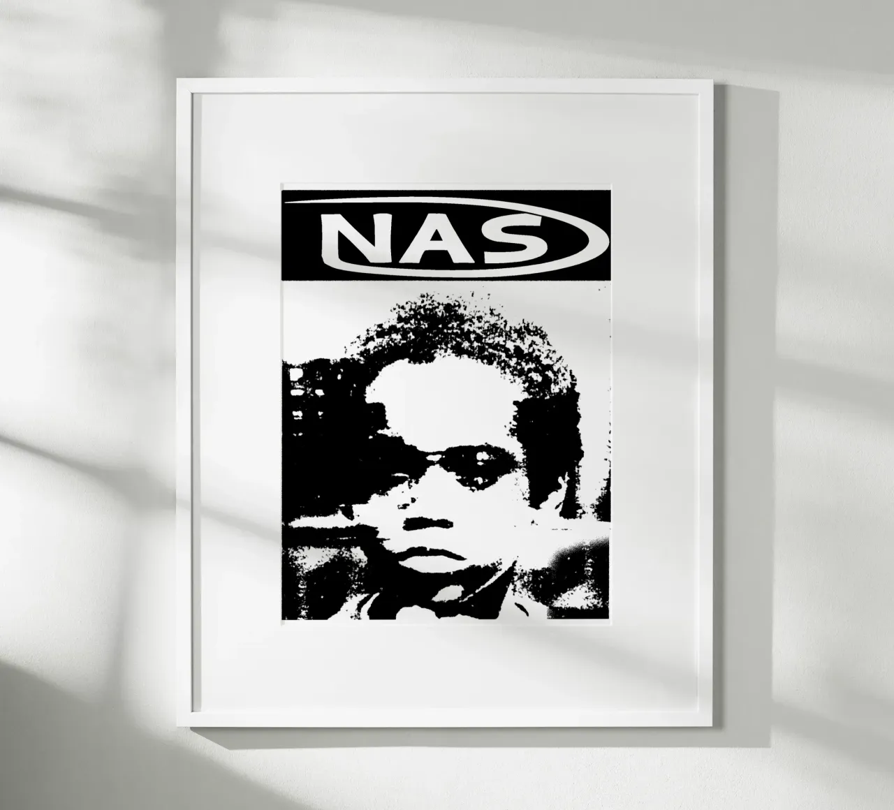 Silhouette Nasty Nas Pop poster da igoshdesigns