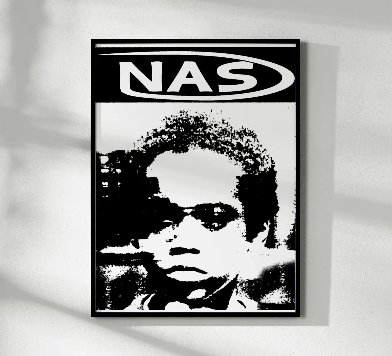 Silhouette Nasty Nas Pop poster da igoshdesigns