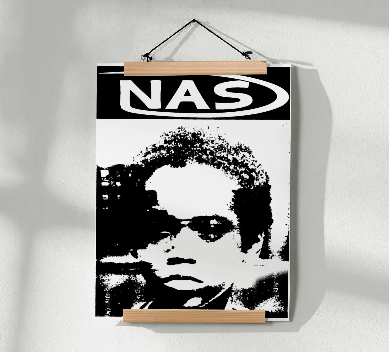 Silhouette Nasty Nas Pop poster da igoshdesigns