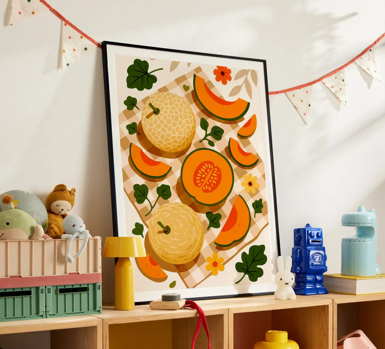 Cantalupo - Una tavola stilizzata poster da Eldon S Kiser