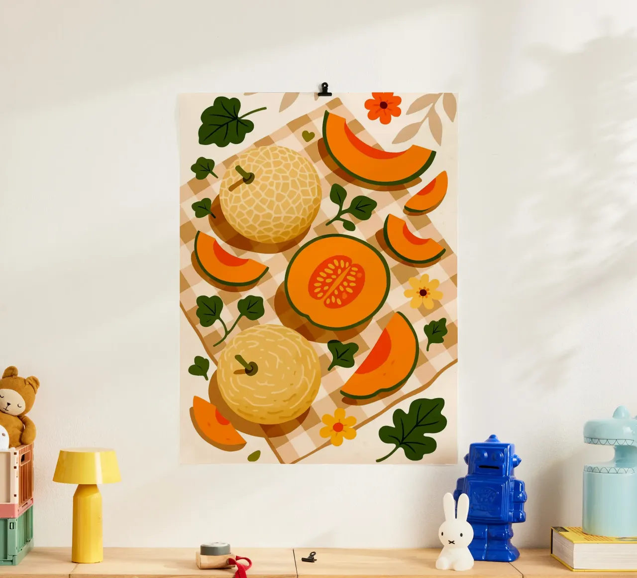 Cantalupo - Una tavola stilizzata poster da Eldon S Kiser