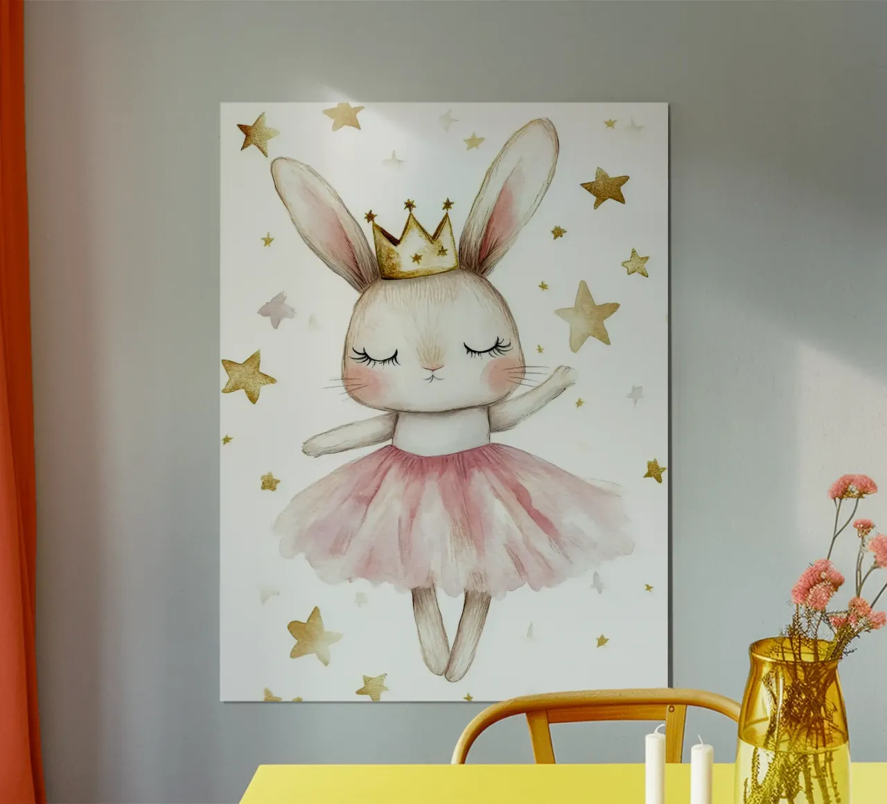 Coniglietto Ballerina con Stelle poster da Eldon S Kiser