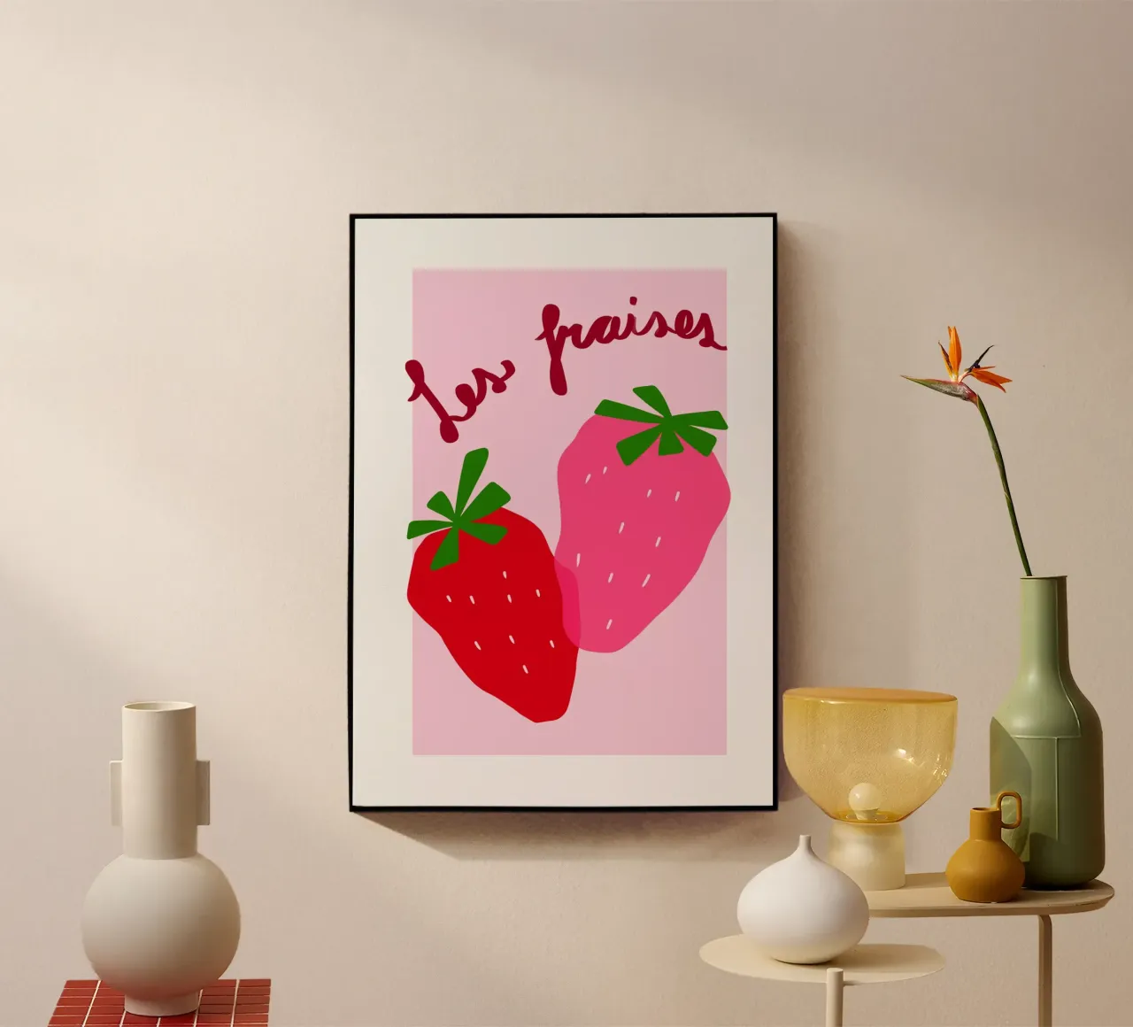 Fragole plexiglass da Athene Fritsch