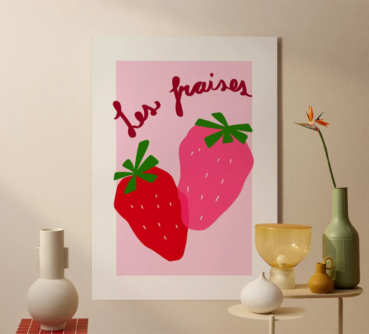 Fragole plexiglass da Athene Fritsch