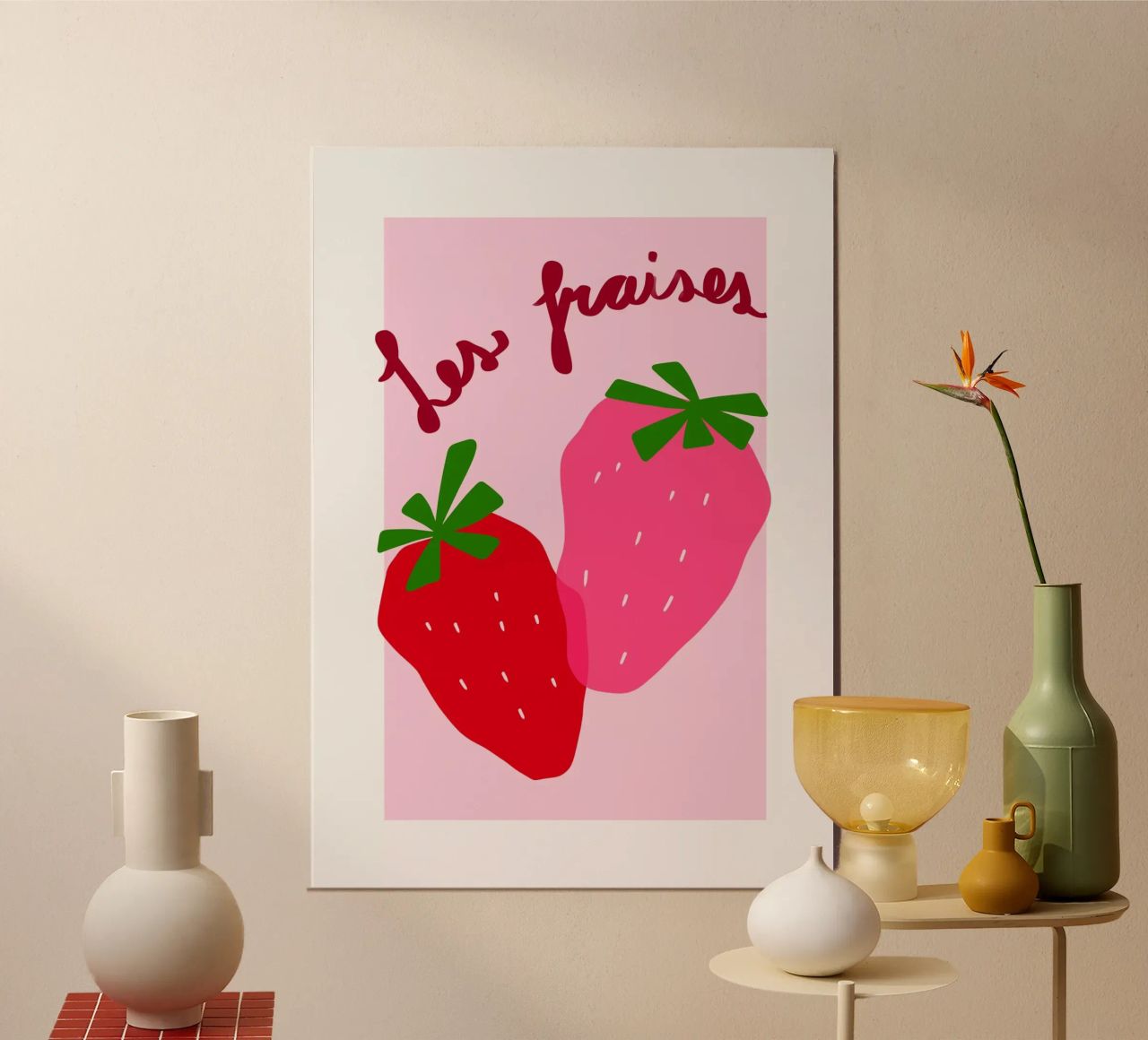 Strawberries poster by Athene Fritsch