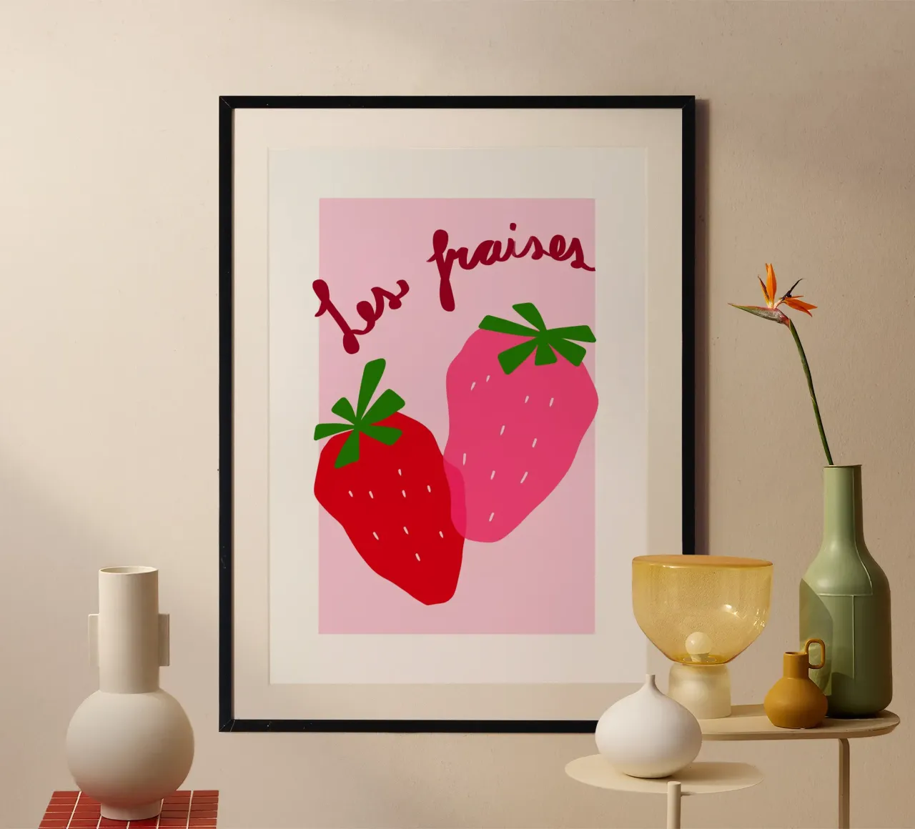 Strawberries poster by Athene Fritsch