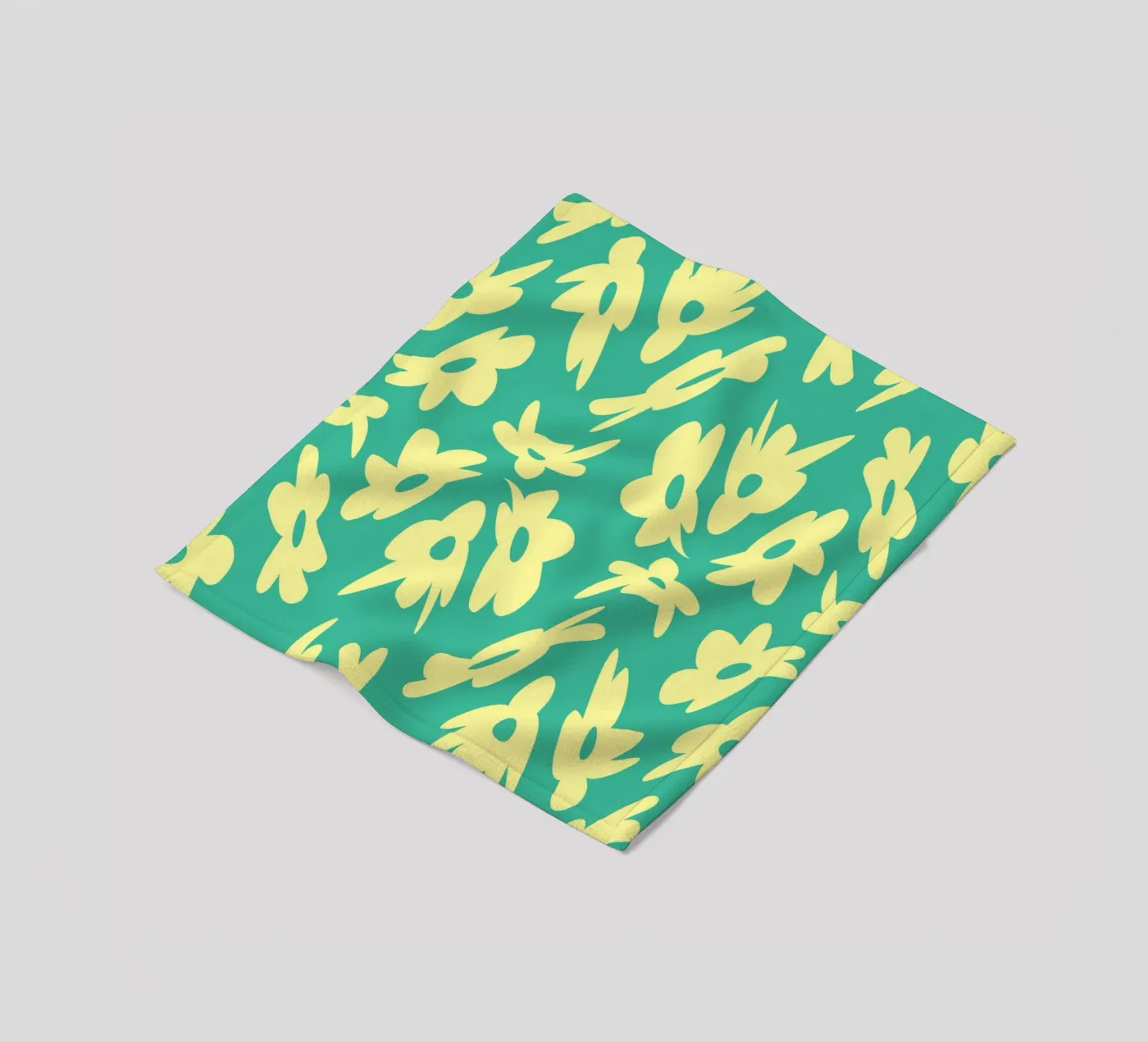 Flower Pattern Bizarre Fleecedecke von Little Dean