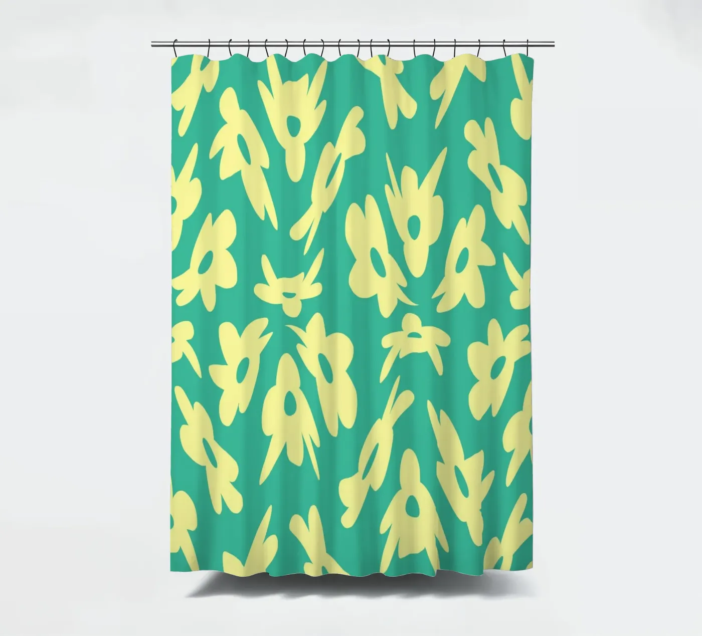 Flower Pattern Bizarre Duschvorhang von Little Dean