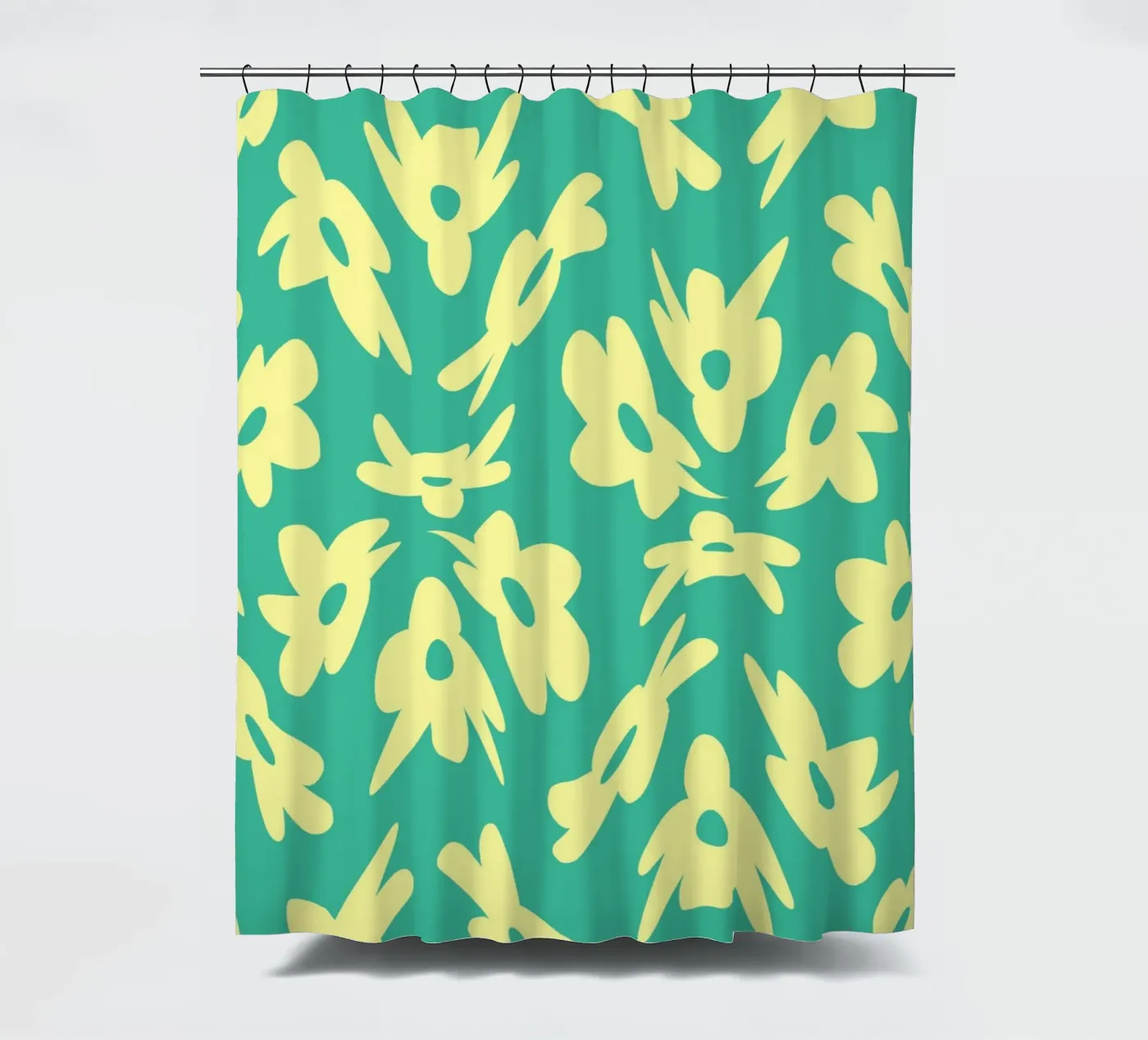 Flower Pattern Bizarre Duschvorhang von Little Dean