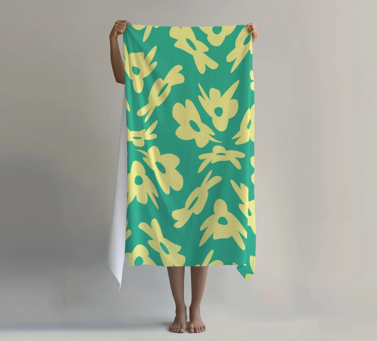 Modello di fiore bizzarro telo mare da Little Dean