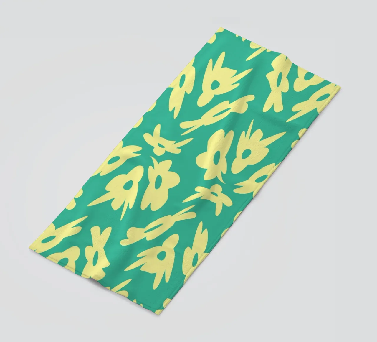 Bizarre Blumenmuster Strandtuch von Little Dean