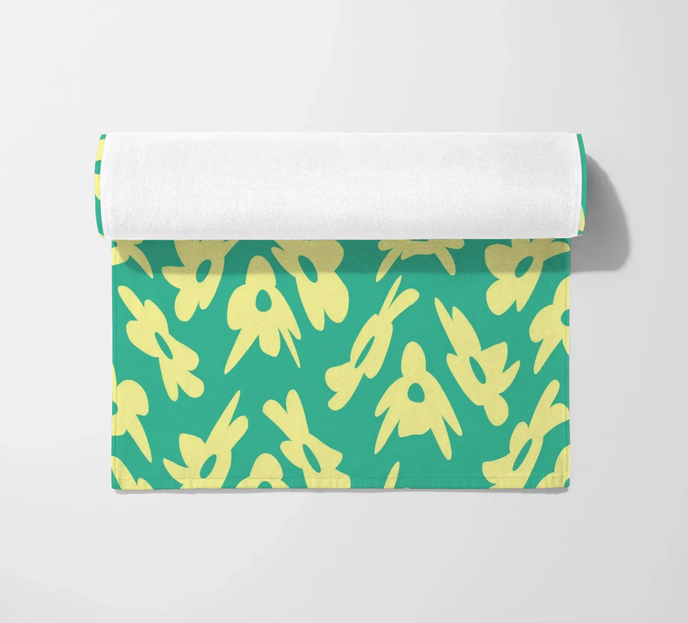 Flower Pattern Bizarre beach towel by Little Dean