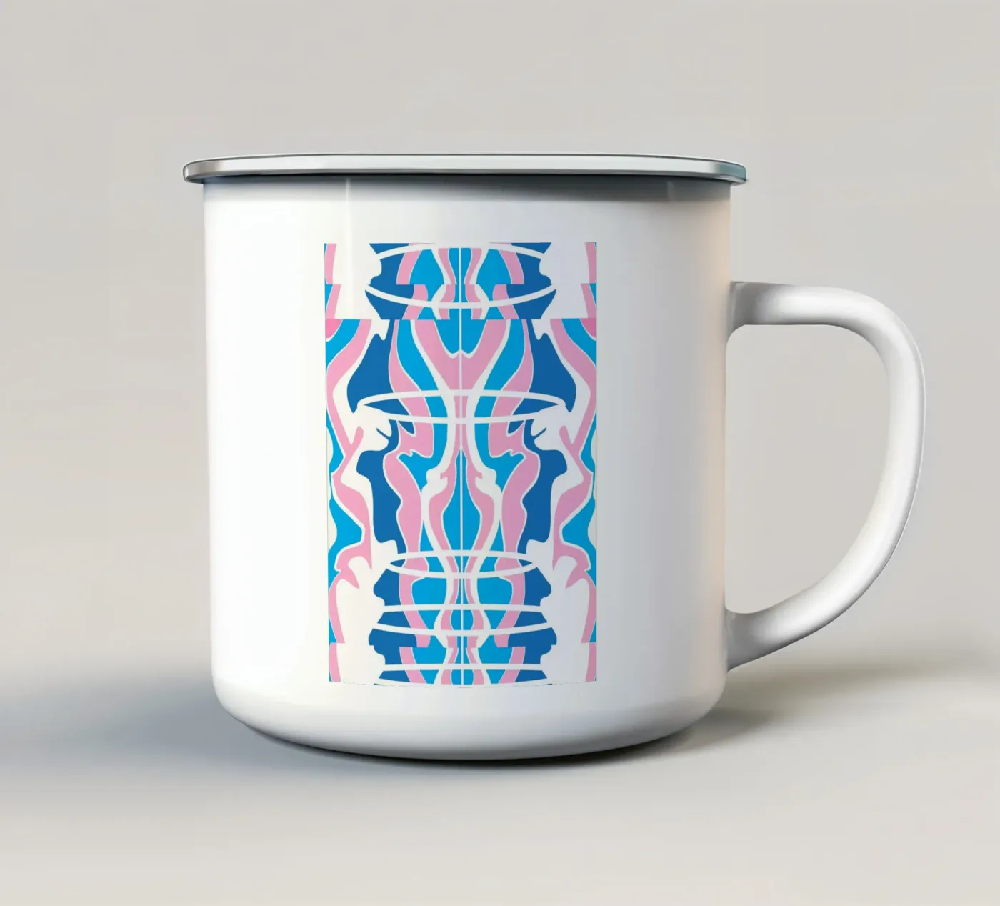 Bizarre Pattern 07 enamel mug by Little Dean