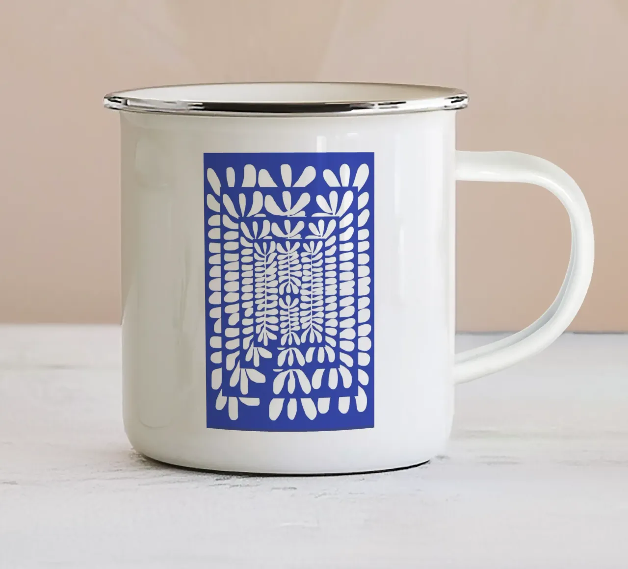 Modello Alghe bizzarre tazza in smalto da Little Dean