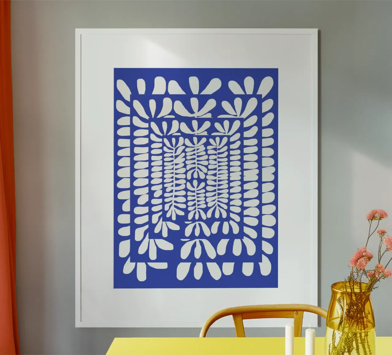 Pattern Bizarre seaweed poster by Little Dean