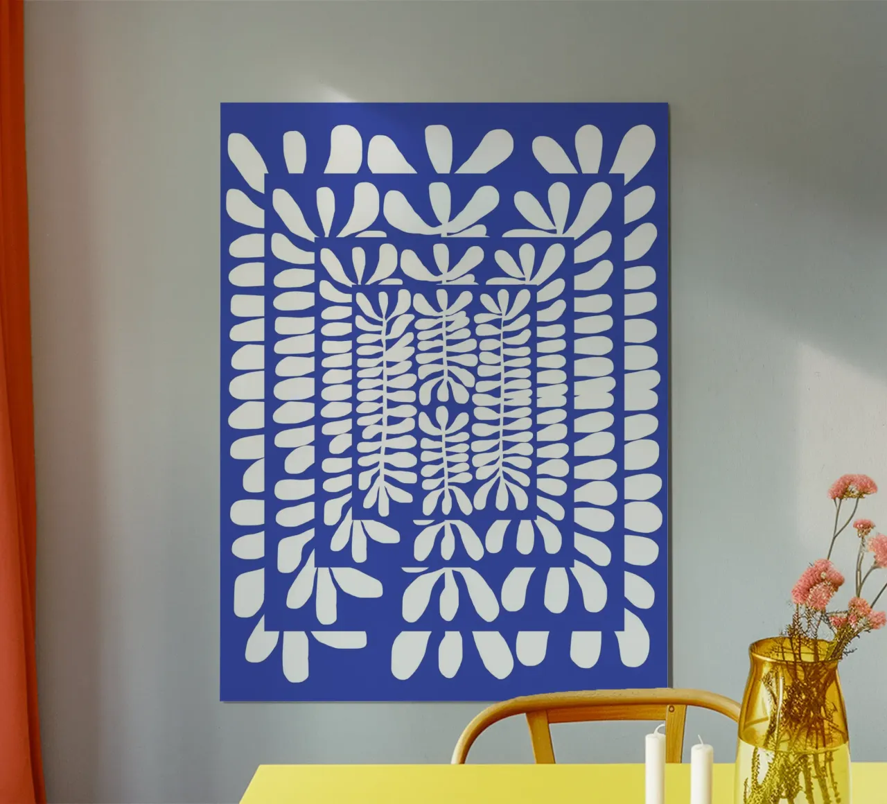 Pattern Bizarre seaweed poster by Little Dean